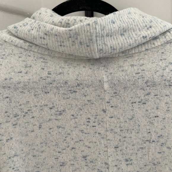 Anthropologie x Postmark Lassen Cowl Neck Blue Speckled Boho Sweater - Picture 9 of 9